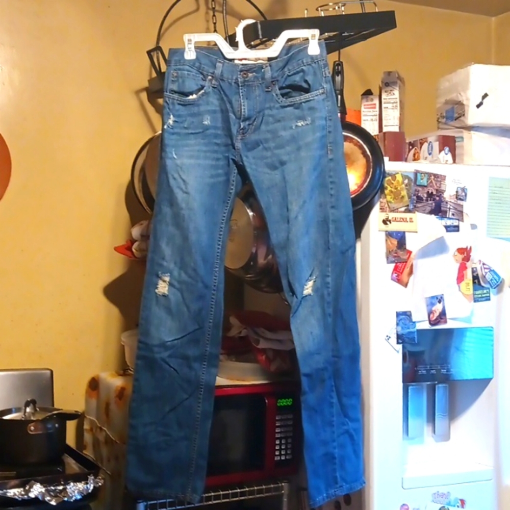Levi 511 Slim Fit Distressed Jeans